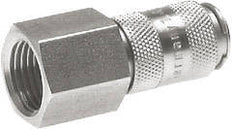 Acier inoxydable 306L DN 2.7 (Micro) Air Coupling Socket G 1/8 inch Female Double Shut-Off