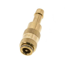Laiton DN 2.7 (Micro) Coupleur d'air Douille 5 mm Colonne de tuyau Double obturation
