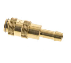 Laiton DN 2.7 (Micro) Coupleur d'air Douille 5 mm Colonne de tuyau Double obturation