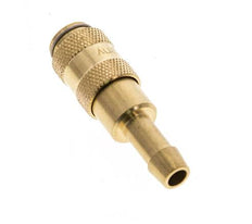 Laiton DN 2.7 (Micro) Coupleur d'air Douille 5 mm Colonne de tuyau Double obturation