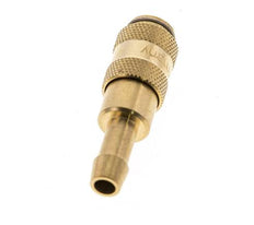 Laiton DN 2.7 (Micro) Coupleur d'air Douille 5 mm Colonne de tuyau Double obturation