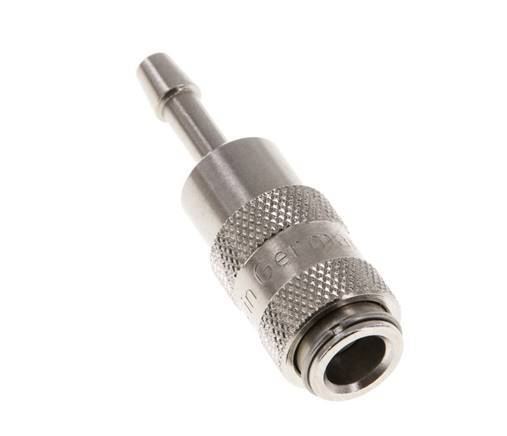 Nickel-plated Brass DN 2.7 (Micro) Air Coupling Socket 3 mm Hose Pillar