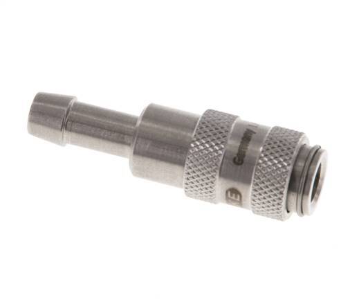 Stainless steel DN 2.7 (Micro) Air Coupling Socket 5 mm Hose Pillar