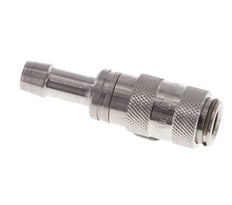 Stainless Steel 316L DN 2.7 (Micro) Air Coupling Socket 5 mm Hose Pillar Double Shut-Off