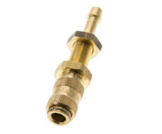 Brass DN 2.7 (Micro) Air Coupling Socket 4 mm Hose Pillar Bulkhead