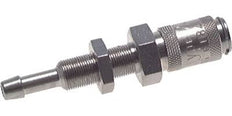 Laiton nickelé DN 2.7 (Micro) Coupleur pneumatique Douille 3 mm Colonne de tuyau Bulkhead