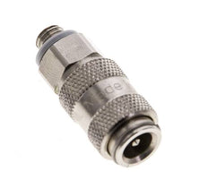 Laiton nickelé DN 2.7 (Micro) Raccord d'air femelle M5 mâle à double obturation