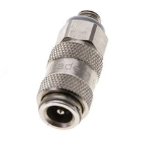 Laiton nickelé DN 2.7 (Micro) Raccord d'air femelle M5 mâle à double obturation
