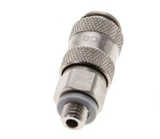 Laiton nickelé DN 2.7 (Micro) Raccord d'air femelle M5 mâle à double obturation