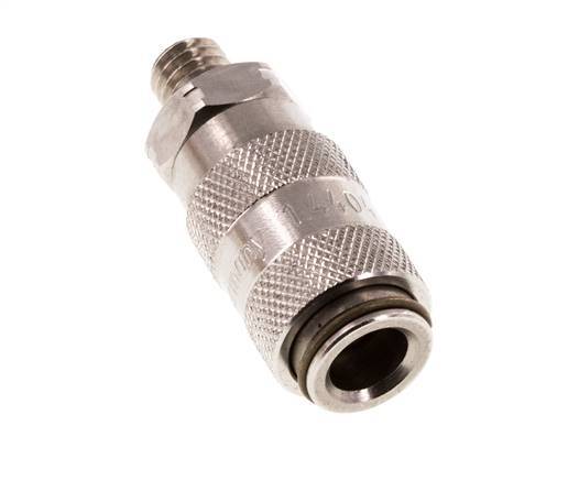 Stainless Steel 316L DN 2.7 (Micro) Air Coupling Socket M5 Male