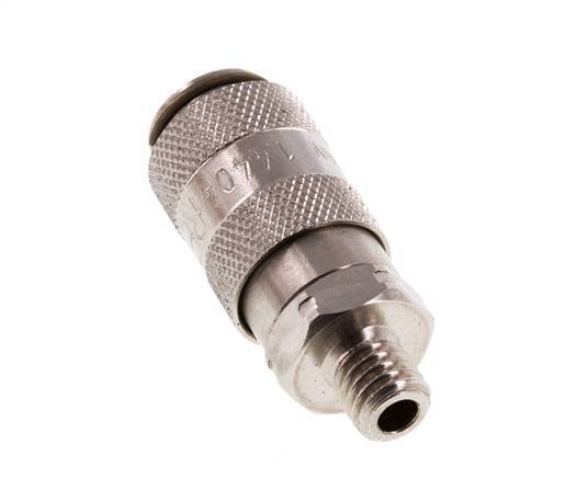 Stainless Steel 316L DN 2.7 (Micro) Air Coupling Socket M5 Male