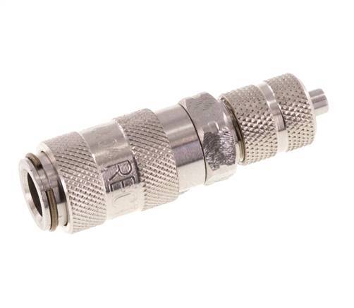 Stainless Steel 316L DN 2.7 (Micro) Air Coupling Socket 3x4.3 mm Union Nut