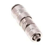 Acier inoxydable 316L DN 2.7 (Micro) Coupleur pneumatique Douille 4x6 mm Écrou-raccord Double obturation
