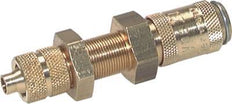 Laiton DN 2.7 (Micro) Coupleur d'air douille 3x4.3 mm écrou-union Bulkhead