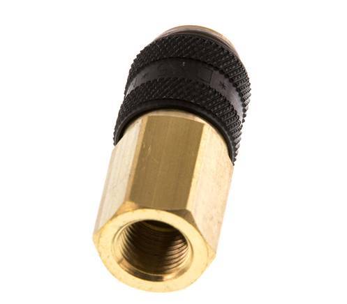 Laiton DN 5 Noir Air Coupling Socket G 1/8 inch Female