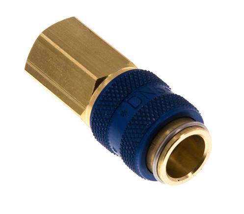 Laiton DN 5 Bleu Air Coupling Socket G 1/8 inch Female