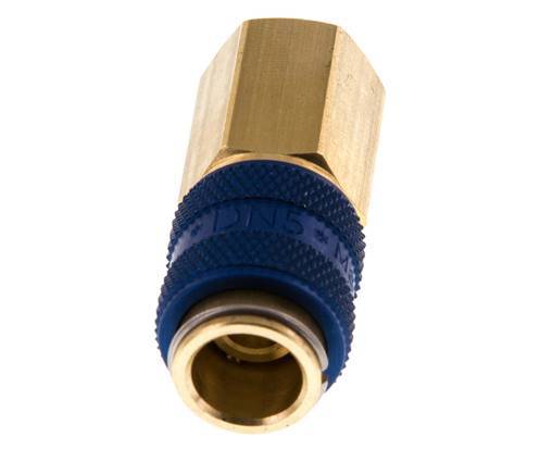 Laiton DN 5 Bleu Air Coupling Socket G 1/8 inch Female