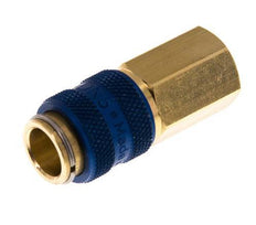 Laiton DN 5 Bleu Air Coupling Socket G 1/8 inch Female