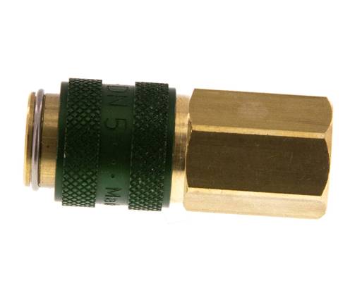 Laiton DN 5 Vert Air Coupling Socket G 1/8 inch Female