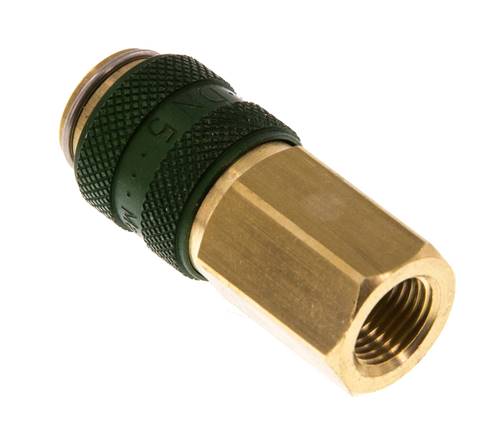 Laiton DN 5 Vert Air Coupling Socket G 1/8 inch Female
