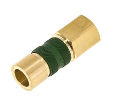 Coupleur d'air en laiton DN 5 codé vert Prise femelle G 1/4 pouce femelle