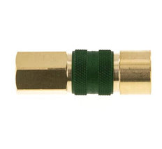 Coupleur d'air en laiton DN 5 à code vert Prise femelle G 1/8 pouce femelle