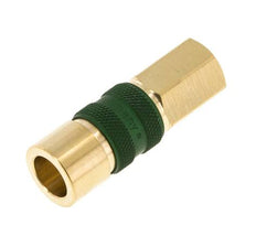 Coupleur d'air en laiton DN 5 à code vert Prise femelle G 1/8 pouce femelle