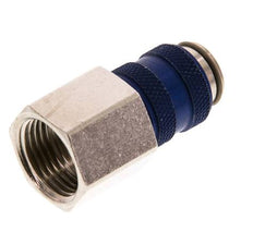Laiton nickelé DN 5 Bleu Air Coupling Socket G 3/8 inch Female