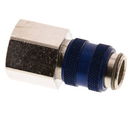 Laiton nickelé DN 5 Bleu Air Coupling Socket G 3/8 inch Female