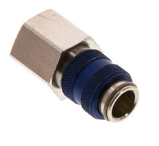 Laiton nickelé DN 5 Bleu Air Coupling Socket G 3/8 inch Female