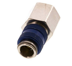 Laiton nickelé DN 5 Bleu Air Coupling Socket G 3/8 inch Female