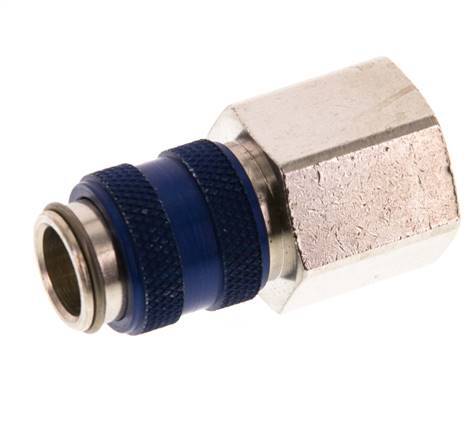 Laiton nickelé DN 5 Bleu Air Coupling Socket G 3/8 inch Female