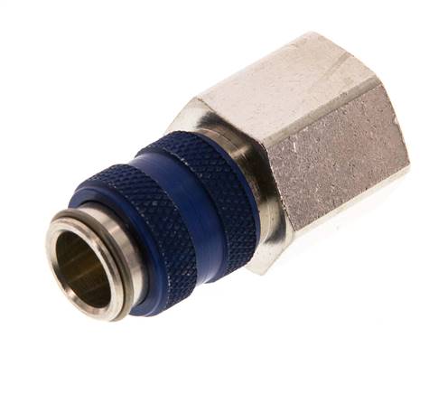 Laiton nickelé DN 5 Bleu Air Coupling Socket G 3/8 inch Female