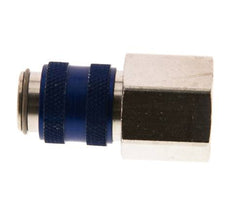 Laiton nickelé DN 5 Bleu Air Coupling Socket G 3/8 inch Female