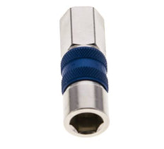 Laiton nickelé Coupleur pneumatique DN 5 codé bleu Douille G 1/8 pouce Femelle