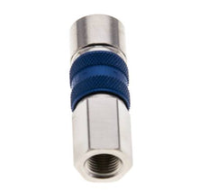 Laiton nickelé Coupleur pneumatique DN 5 codé bleu Douille G 1/8 pouce Femelle
