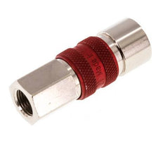 Nickel-plated Brass DN 5 Red-Coded Air Coupling Socket G 1/8 inch Female