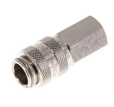 Laiton nickelé DN 5 Air Coupling Socket G 1/8 inch Female Double Shut-Off