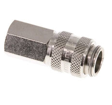 Laiton nickelé DN 5 Air Coupling Socket G 1/8 inch Female Double Shut-Off