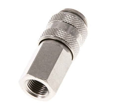 Laiton nickelé DN 5 Air Coupling Socket G 1/8 inch Female Double Shut-Off