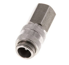 Acier inoxydable DN 5 Air Coupling Socket G 1/8 inch Female Double Shut-Off