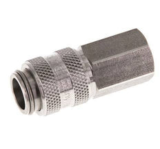 Acier inoxydable DN 5 Air Coupling Socket G 1/8 inch Female Double Shut-Off