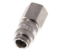 Acier inoxydable 316L DN 5 Air Coupling Socket G 1/4 inch Female Double Shut-Off