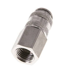 Acier inoxydable 306L DN 5 Air Coupling Socket G 1/4 inch Female Double Shut-Off