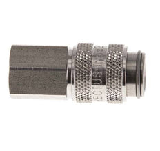 Acier inoxydable 316L DN 5 Air Coupling Socket G 1/8 inch Female Double Shut-Off
