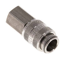 Acier inoxydable 316L DN 5 Air Coupling Socket G 1/8 inch Female Double Shut-Off