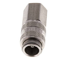 Acier inoxydable 316L DN 5 Air Coupling Socket G 1/8 inch Female Double Shut-Off