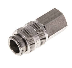 Acier inoxydable 316L DN 5 Air Coupling Socket G 1/8 inch Female Double Shut-Off