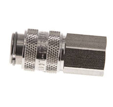 Acier inoxydable 316L DN 5 Air Coupling Socket G 1/8 inch Female Double Shut-Off