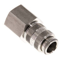 Acier inoxydable 316L DN 5 Air Coupling Socket G 3/8 inch Female Double Shut-Off